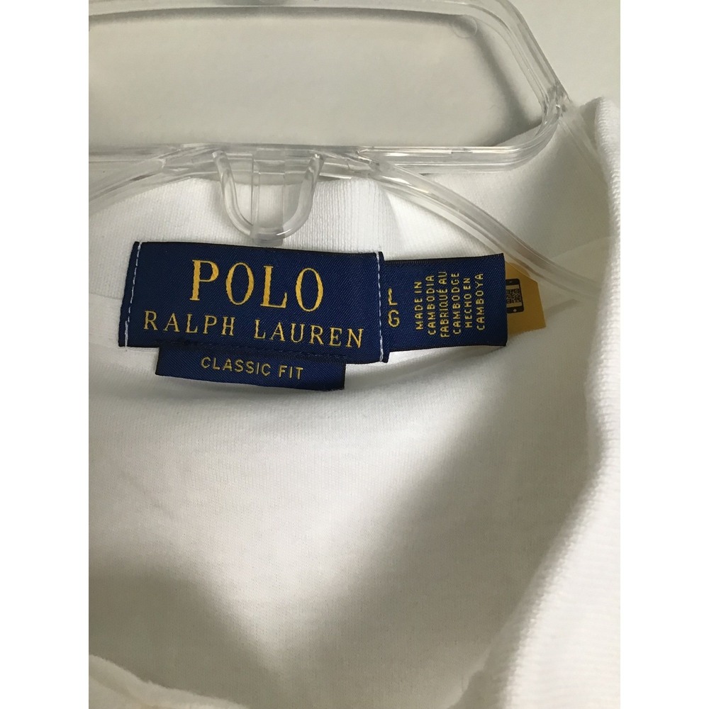 Polo Ralph Lauren Men's‎ White Core Replen Classic Fit T-Shirt NWT Size L - Picture 4 of 5